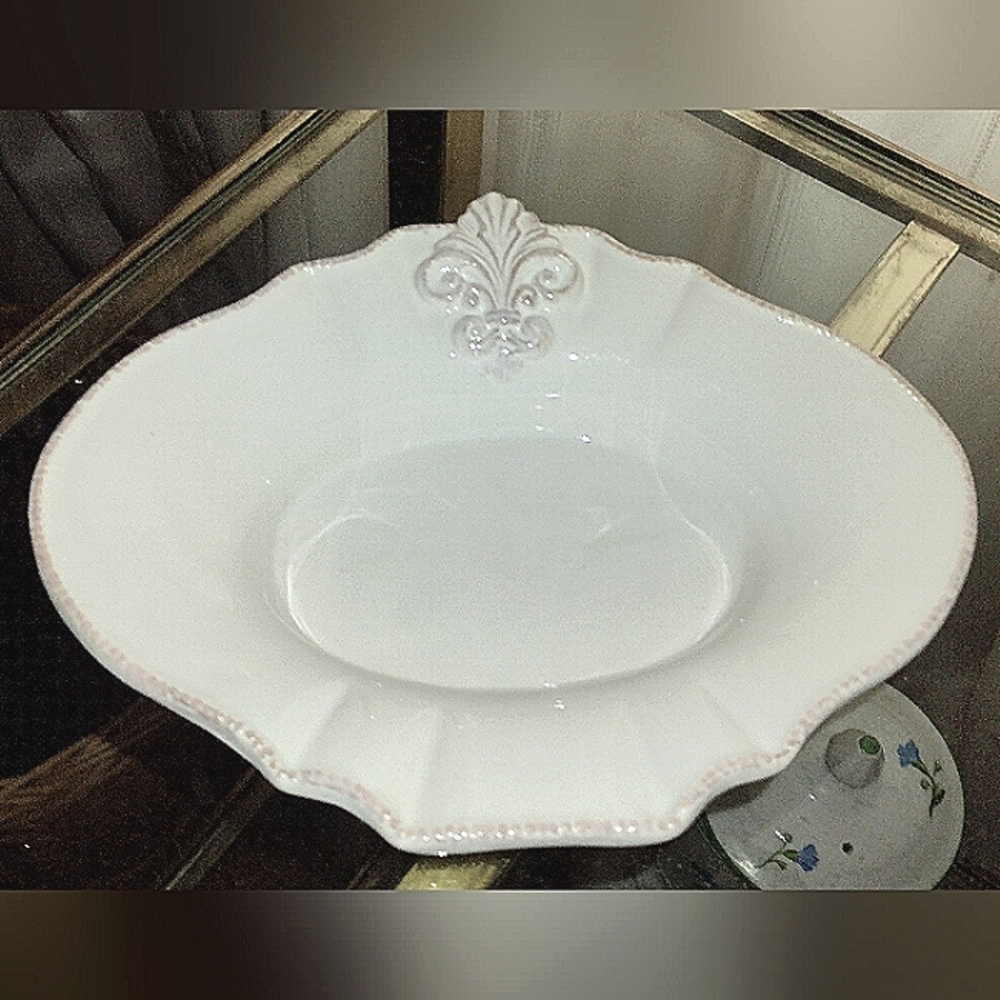 MudPie Fleur-de-Lis Candy Dish
